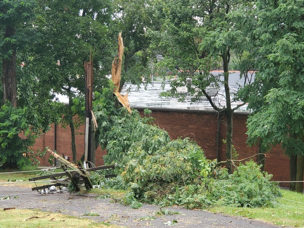 Storm Culpeper power pole